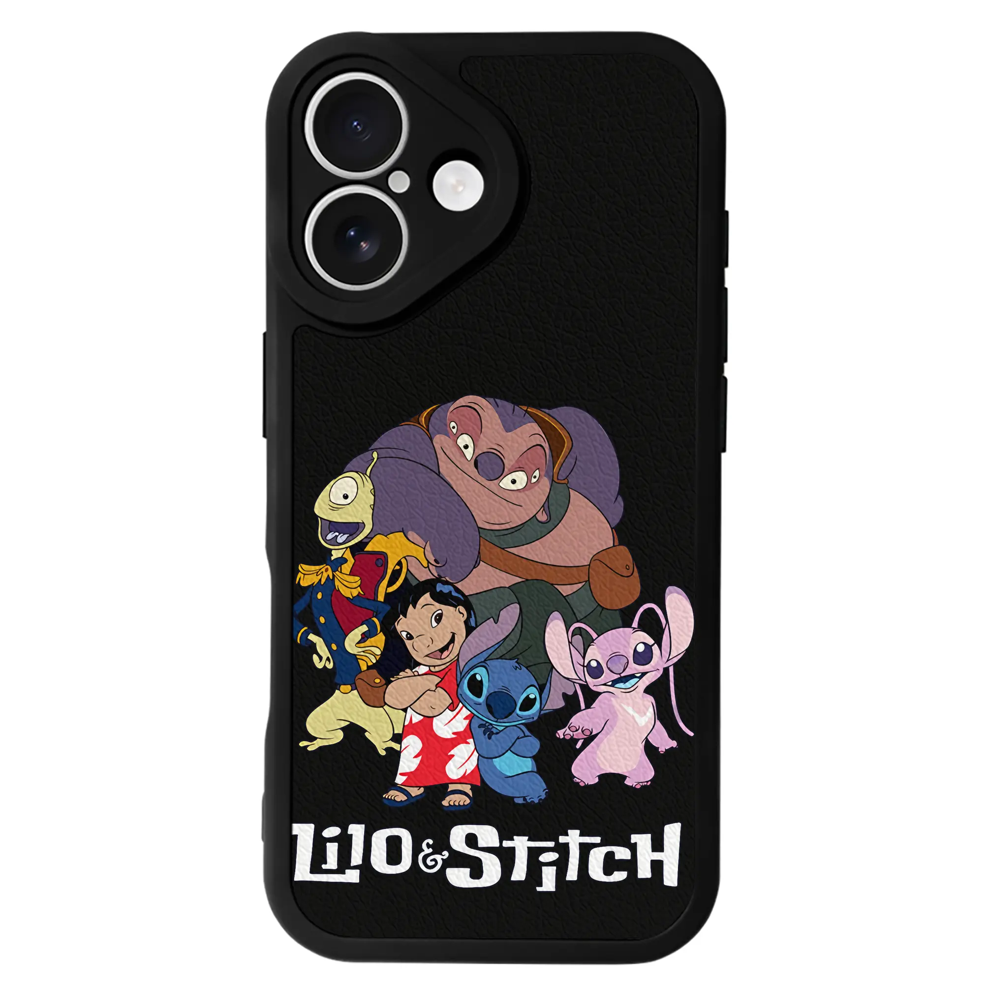 リロ＆スティッチ グッズ ジャンバ博士 - IPhone 16シリーズ対応 ・ シリコンスマホケース ・ レザー調 ・ 高精度フィット ・ 耐衝撃 ・ ワイヤレス充電対応 ・ 精密カット